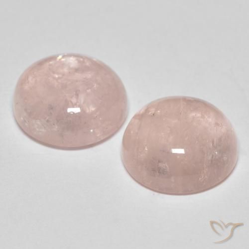 Pedras preciosas de Morganita Rosa Flamingo natural de 7.05 ct, Redondo, Translúcido