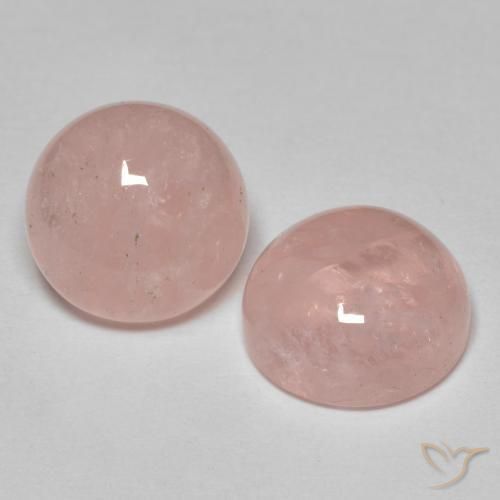 Pedras preciosas de Morganita Rosa Flamingo natural de 9.29 ct, Redondo, Translúcido
