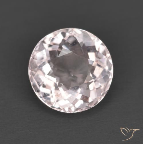 1.20ct Natural Luz rosa Morganita, Redondo, VS