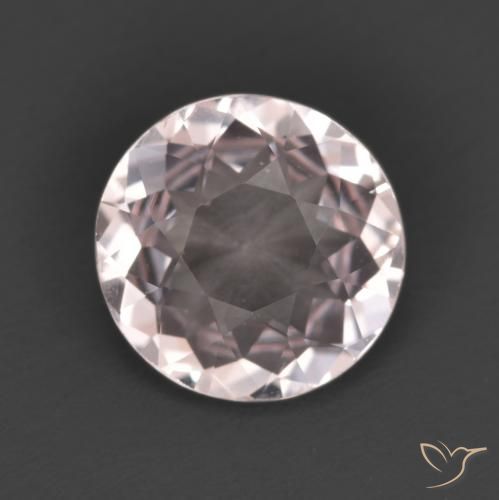 1.16ct Natural Luz rosa Morganita, Redondo, VVS