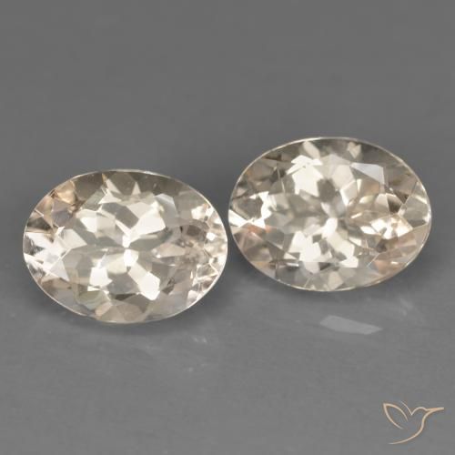 Pedras preciosas de Morganita rosa médio natural de 2.33 ct, oval, VVS-VS