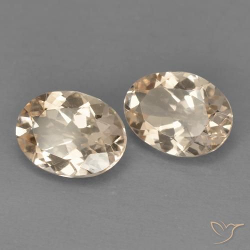 Pedras preciosas de Morganita rosa médio natural de 1.89 ct, oval, VVS-VS