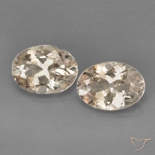 Pedras preciosas de Morganita rosa médio natural de 1.72 ct, oval, VS