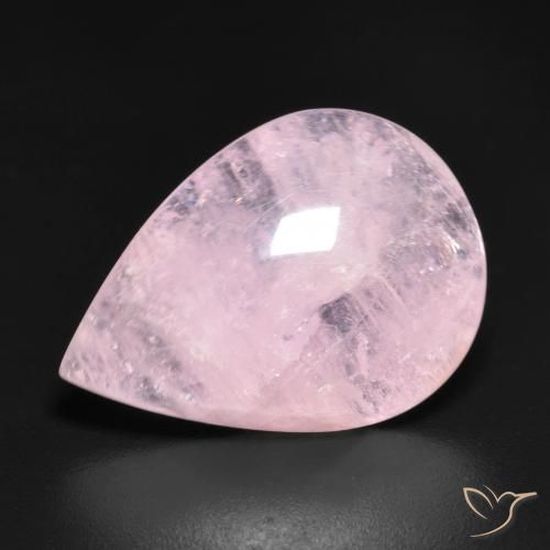 Morganita rosa rosa Natural 8.91ct, Formato de pêra, Translúcido