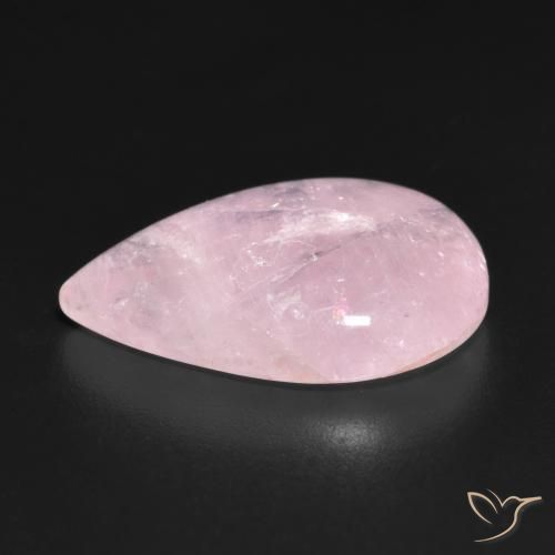 Morganita rosa rosa Natural 8.91ct, Formato de pêra, Translúcido