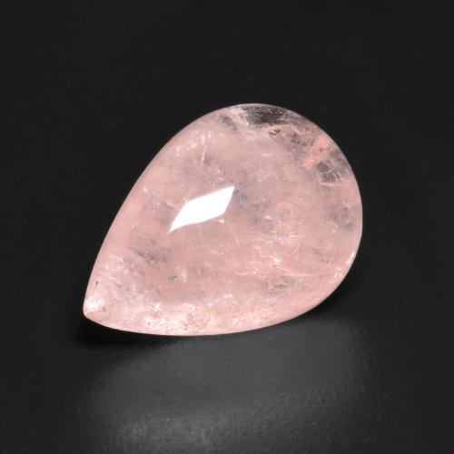 Morganita rosa natural 4,46ct, formato de pêra, translúcido
