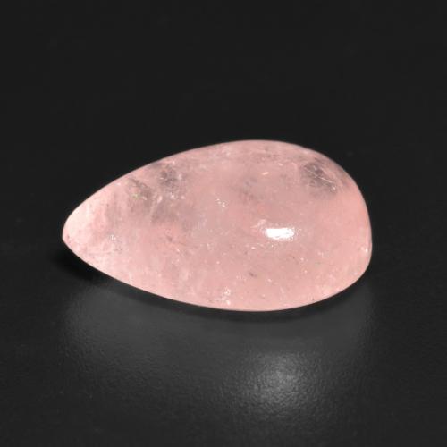 Morganita rosa natural 4,46ct, formato de pêra, translúcido