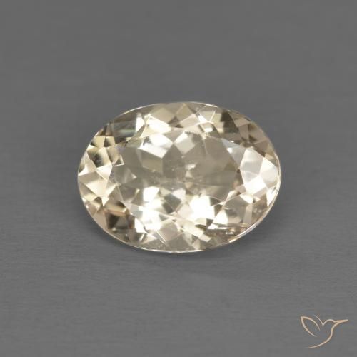 1.09ct Natural Dourado claro Morganita, oval, VVS-VS