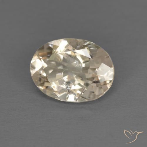 Morganita Creme Natural 1.18ct, oval, VS