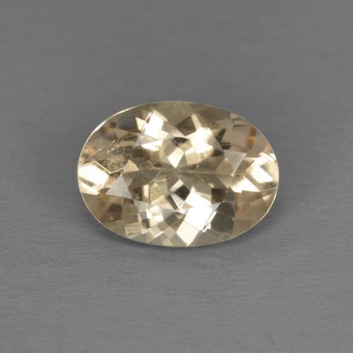Morganita dourado natural 1,08ct, corte oval, VS