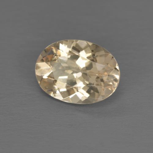 Morganita dourado natural 1,08ct, corte oval, VS