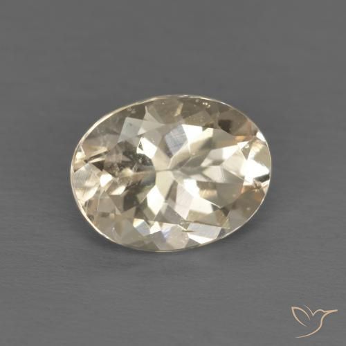 Morganita Creme Natural 1.28ct, oval, VS