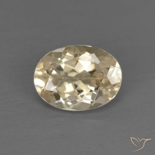 1.15ct Natural Creme Morganita, oval, VS