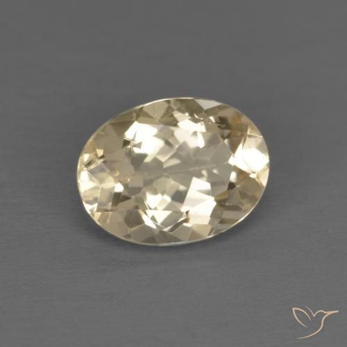 Morganita Creme Natural 1.15ct, oval, VS