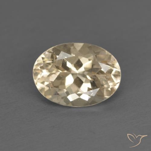1.29ct Natural Dourado claro Morganita, oval, VS