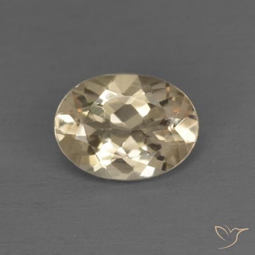 1.02ct Natural Dourado claro Morganita, oval, VVS-VS