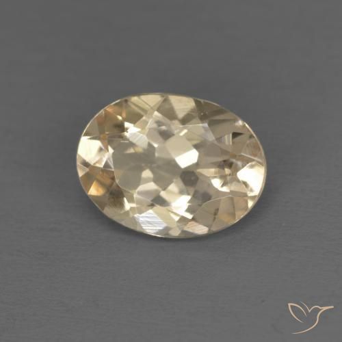 Morganita Dourado claro Natural 1.02ct, oval, VVS-VS