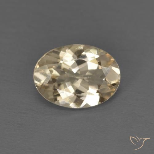 0.96ct Natural Luz Dourada Morganita, oval, VVS-VS