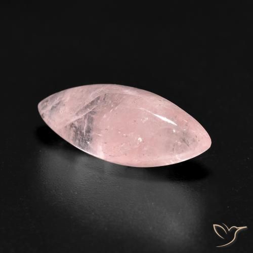 Morganita Rosa coral claro Natural 3.91ct, Marquesa, Translúcido