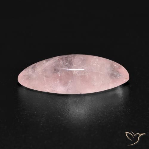 Morganita Rosa coral claro Natural 3.91ct, Marquesa, Translúcido