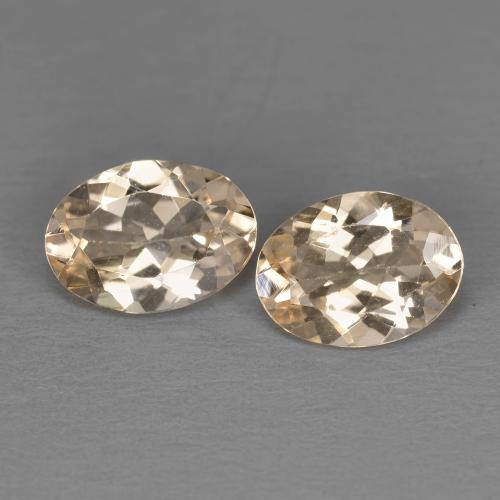 Pedras preciosas de morganita laranja natural de 1,78 ct, corte oval, VVS-VS