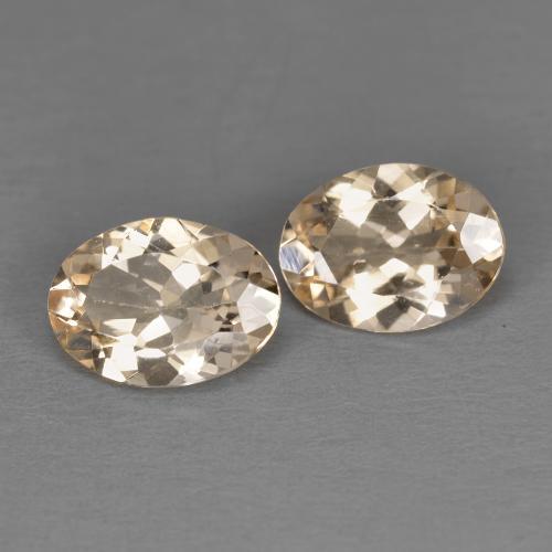 Pedras preciosas de morganita laranja natural de 1,78 ct, corte oval, VVS-VS