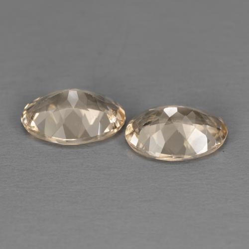 Pedras preciosas de morganita laranja natural de 1,78 ct, corte oval, VVS-VS