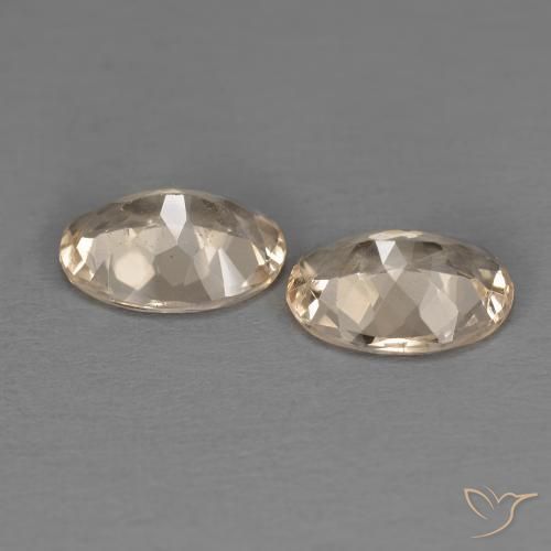 Pedras preciosas de Morganita Laranja claro natural de 1.73 ct, oval, VS