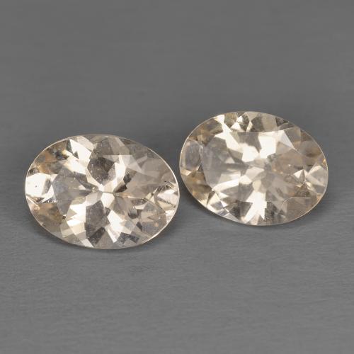 Pedras preciosas de morganita rosa natural de 2,08 ct, corte oval, VS
