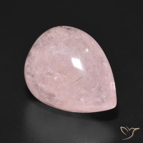 Morganita Luz rosa Natural 8.26ct, Formato de pêra, Translúcido