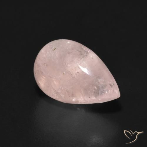 2.43ct Natural Luz rosa Morganita, Formato de pêra, Translúcido