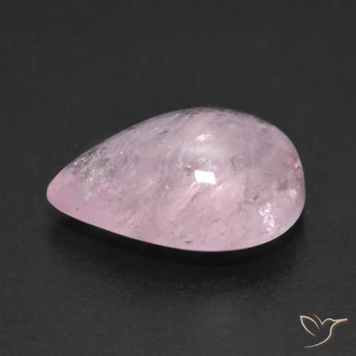 Morganita Luz rosa Natural 7.89ct, Formato de pêra, Transparente