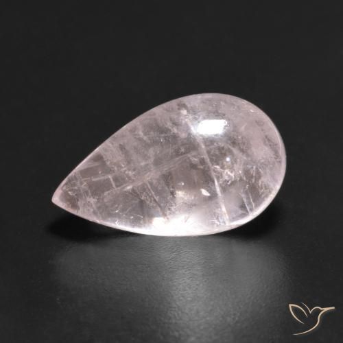 3.65ct Natural rosa rosa Morganita, Formato de pêra, Transparente