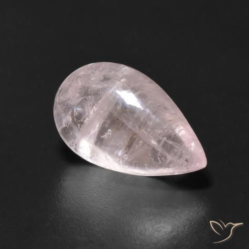 Morganita rosa rosa Natural 3.65ct, Formato de pêra, Transparente