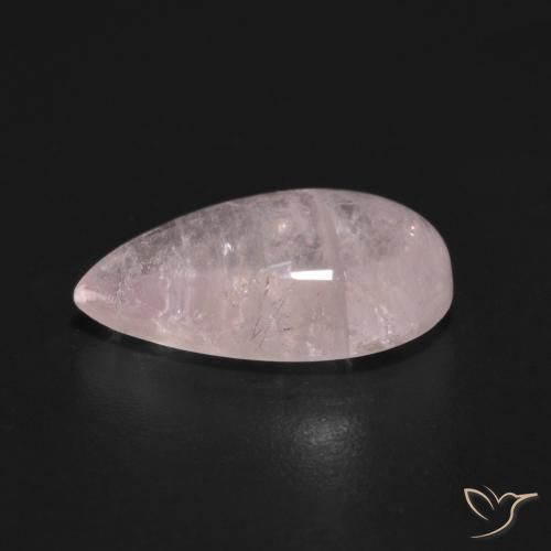 Morganita rosa rosa Natural 3.65ct, Formato de pêra, Transparente