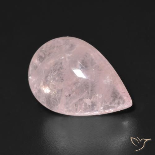 Morganita Luz rosa Natural 5.23ct, Formato de pêra, Transparente