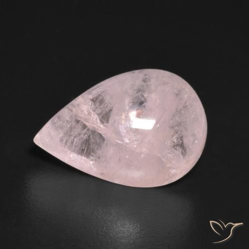 3.72ct Natural Rosa Flamingo Morganita, Formato de pêra, Transparente