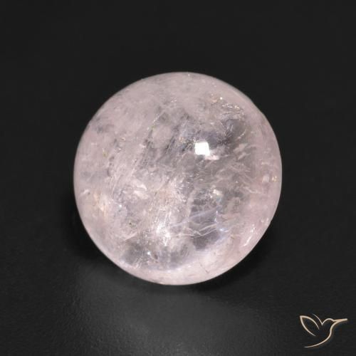2.82ct Natural Rosa Flamingo Morganita, Redondo, Transparente