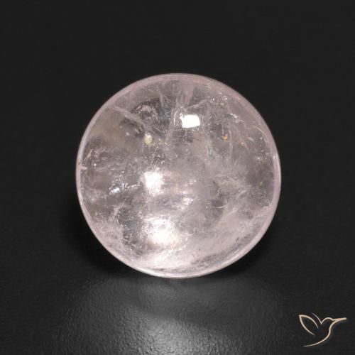 1.82ct Natural Luz rosa Morganita, Redondo, Transparente