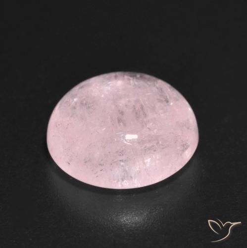 Morganita rosa natural 3,70ct, corte redondo, transparente