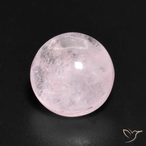 2.01ct Natural Luz rosa Morganita, Redondo, Translúcido
