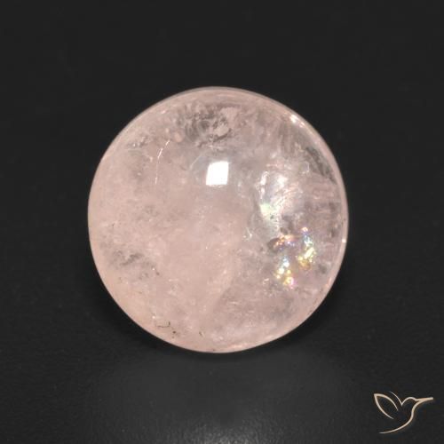 2.80ct Natural Luz rosa Morganita, Redondo, Transparente