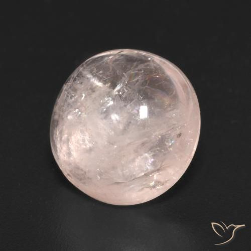 Morganita Coral Rosa Natural 3.88ct, Redondo, Transparente