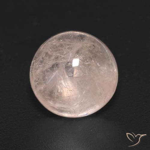 2.95ct Natural Luz rosa Morganita, Redondo, Transparente