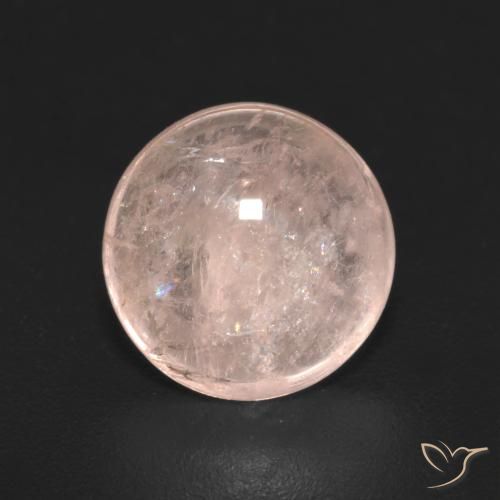 2.50ct Natural Luz rosa Morganita, Redondo, Transparente
