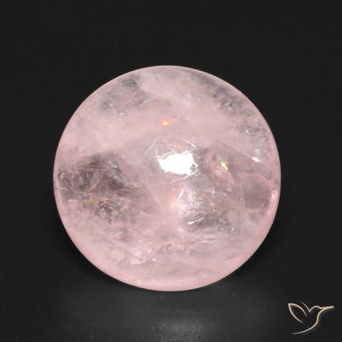 5.97ct Natural Luz rosa Morganita, Redondo, Transparente