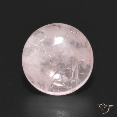 3.09ct Natural Rosa Flamingo Morganita, Redondo, Transparente