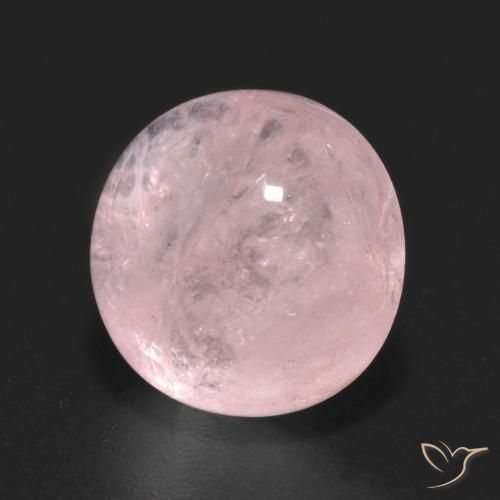 4.58ct Natural Coral Rosa Morganita, Redondo, Transparente