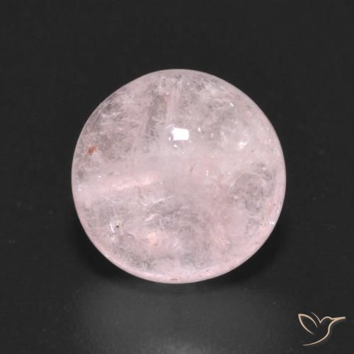 2.90ct Natural Coral Rosa Morganita, Redondo, Transparente