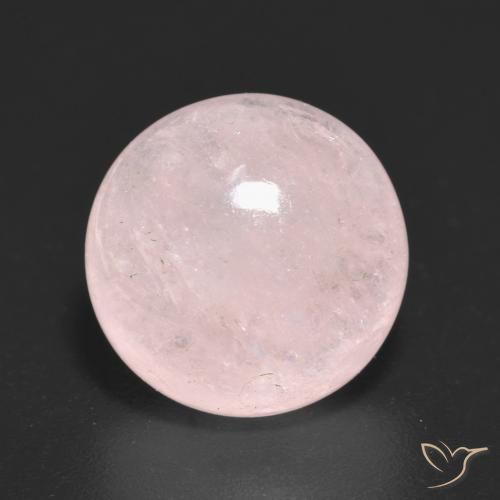 7.34ct Natural Rosa Pêssego Claro Morganita, Redondo, Translúcido